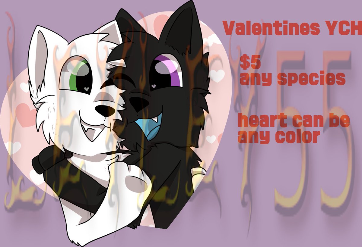 Valentines ych!
Rules in comments

#art #digitalart #oc #originalcharacter #valentinesday #ych #yourcharacterhere #commissionad #commissionopen