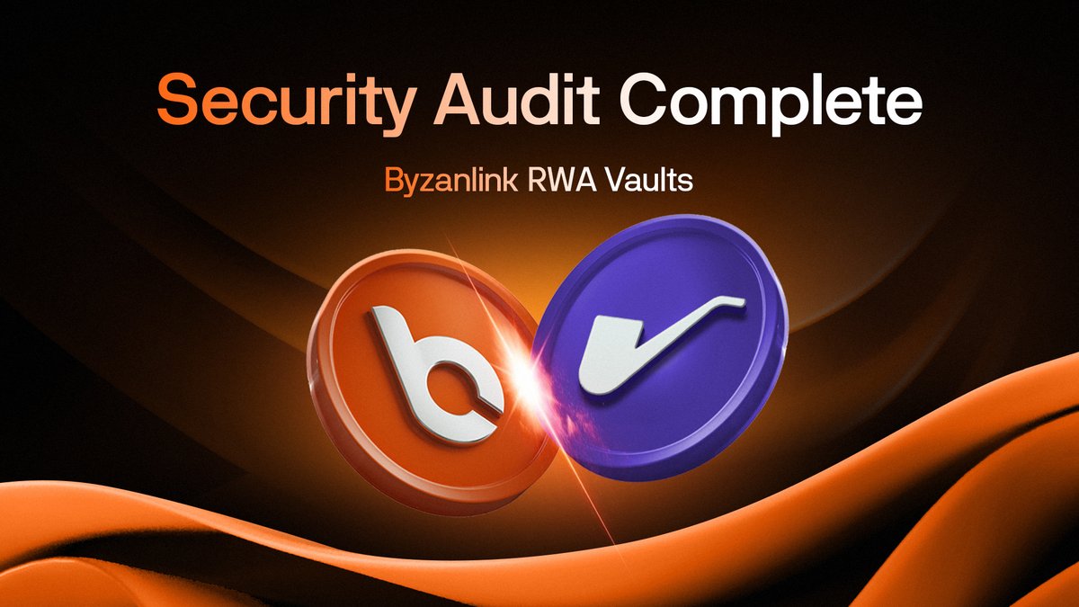 Audit complete 🔒

Byzanlink RWA Vaults on <a href="/hedera/">Hedera</a> have completed a comprehensive security audit with <a href="/sherlockdefi/">SHERLOCK</a> 

This reflects our commitment to building tokenisation infrastructure that institutions can rely on.