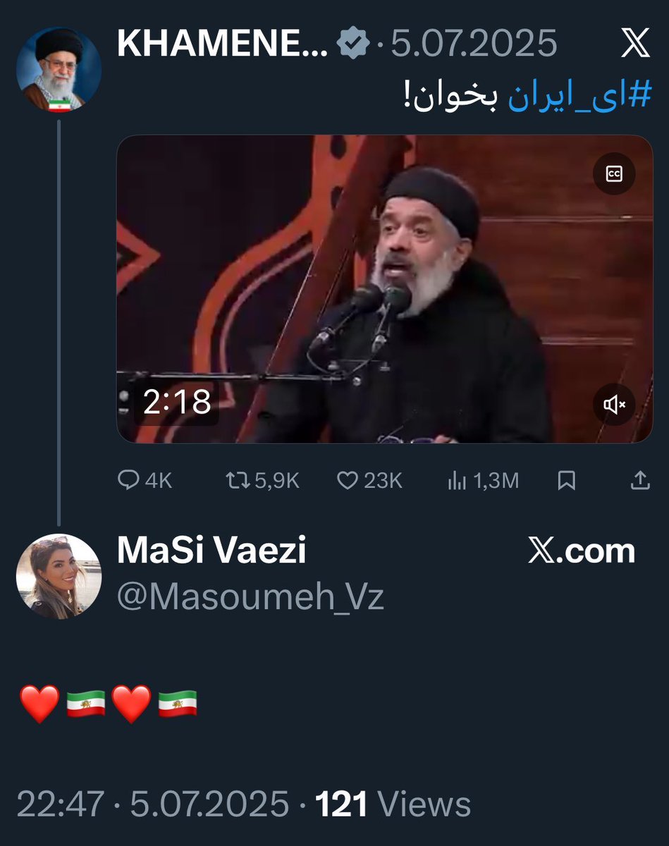 طرفداران خامنه ای دارن هشتگ دموکراسی میزنن.