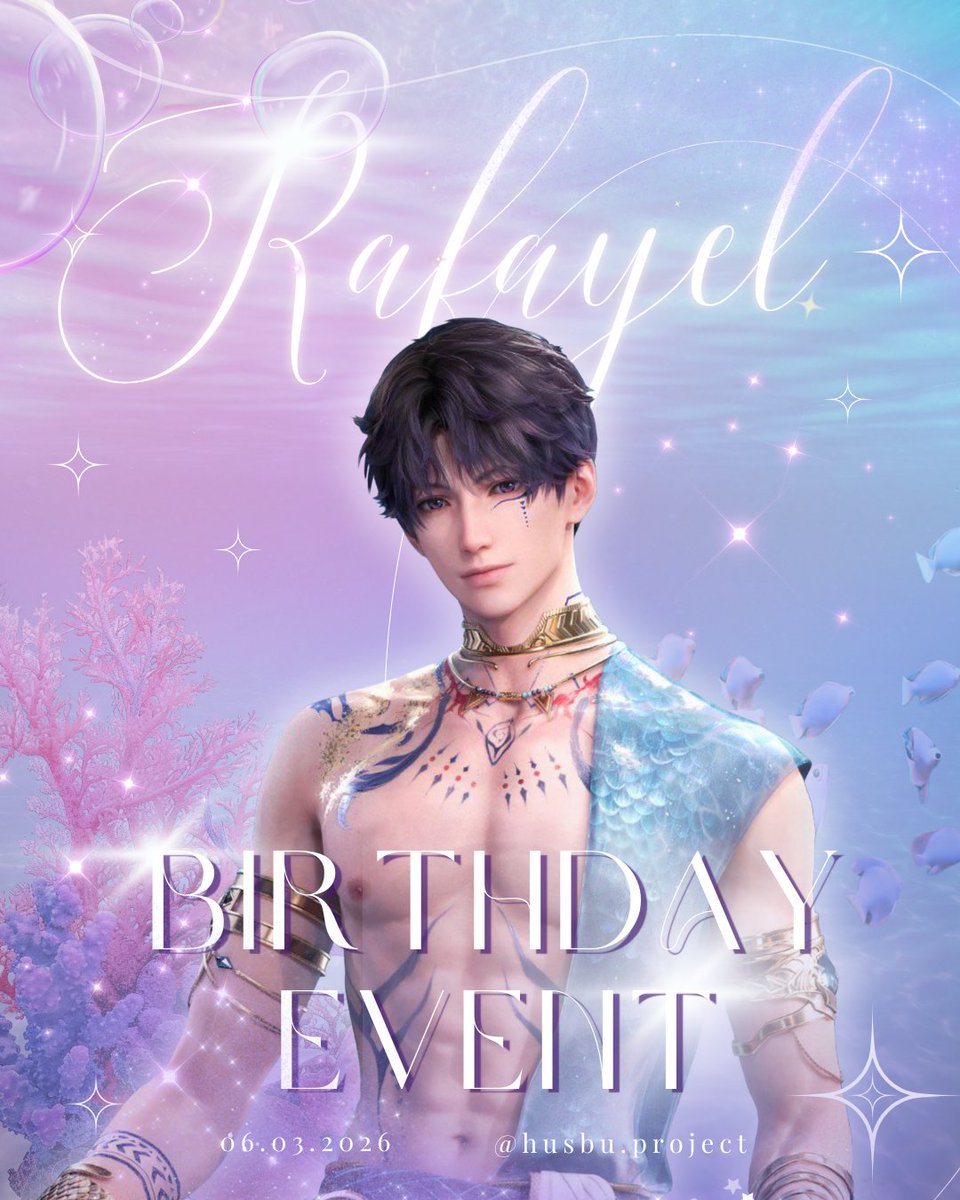 husbuproject's tweet photo. Subject identified: Rafayel.
Artist. Lemurian. Birthday star.
Will you answer his call? 🌊🎨🎂 https://t.co/vusr5VXJ7O