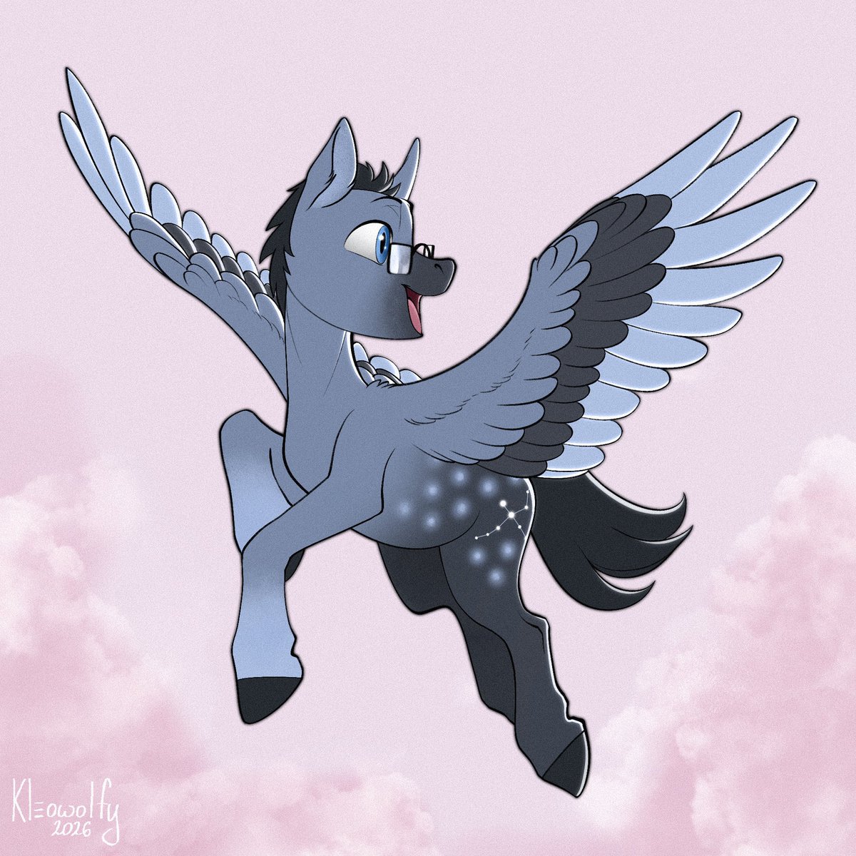 kleowolfy's tweet photo. Happy birthday, @__Entropy1!! ⛅️

#mlp #pony #pegasus #art #digitalart https://t.co/D7qEnn39tw