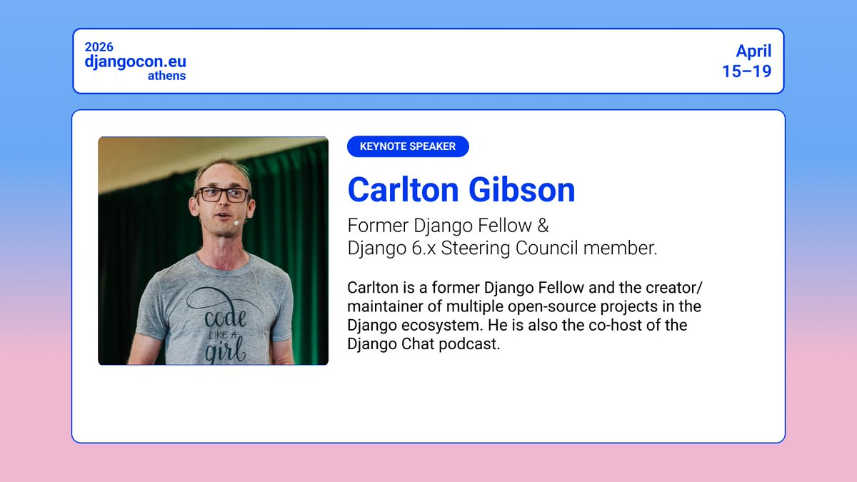 DjangoCon Europe tweet media