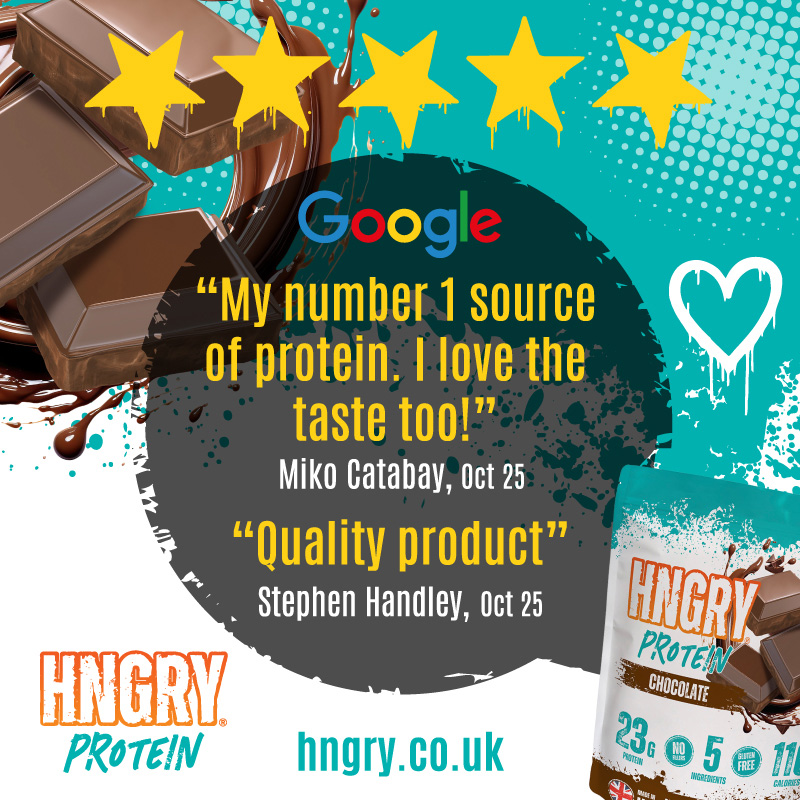HngryProtein's tweet image. Five-star fuel! 🌟 We're absolutely thrilled to share these reviews from our loyal customers:

⭐⭐⭐⭐⭐
"My number 1 source of protein. I love the taste too!"
Miko Catabay, Oct 25

⭐⭐⭐⭐⭐
"Quality product"
Stephen Handley, Oct 25

Thanks for the love! #BestProtein