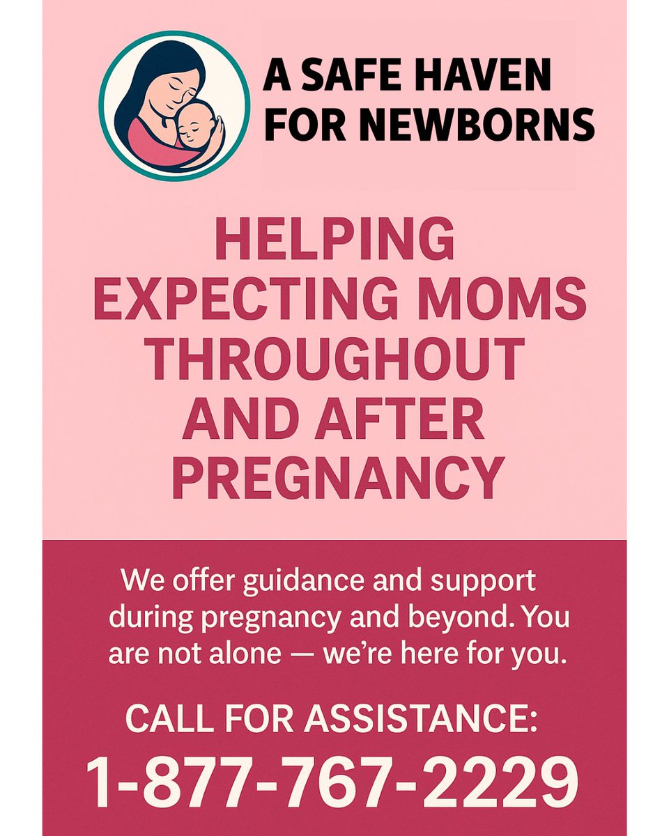 haven4newborns's tweet image. No judgment. Just support.
If you’re expecting and feeling scared or overwhelmed, we’re here to help with guidance and support during pregnancy and beyond.
You are not alone.
🌐 Learn more: asafehavenfornewborns.com
#asafehavenfornewborns #teenpregnancy #pregnancyhelp #ASHFNB