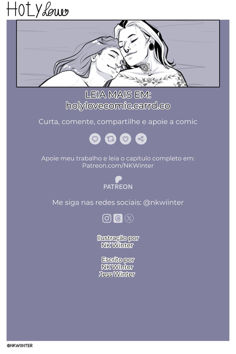 nkwiinter's tweet photo. CAPÍTULO 07 DE HOLYLOVE!!

Chegou capítulo novo e você pode ler DE GRAÇA no site:
https://t.co/h3vtUXXJnQ

E se quiser ler o capítulo completo e sem censura, link a baixo

(❤️+🔁 para apoiar uma webcomic sáfica, agradeço a todos 🫰) https://t.co/X63qrNQqMb