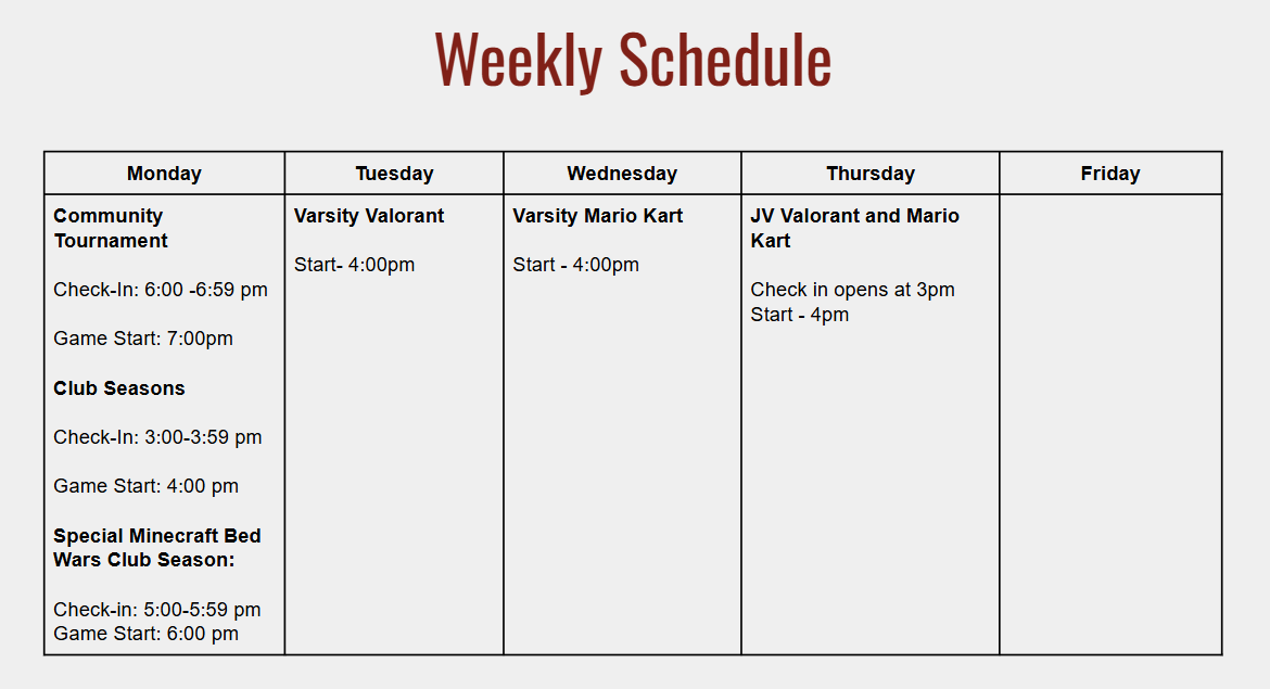 Spring Registration Opens Friday!
Coaches Onboarding meeting is Monday, 2/9 @ 4 pm