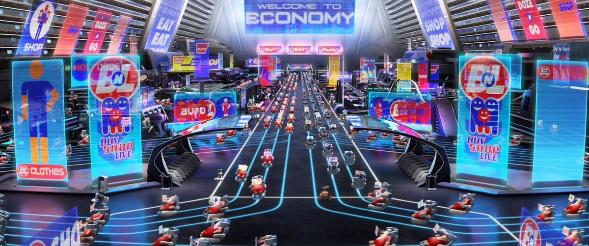 all Elons companies are gonna join to become like that one from Wall-E that was a super monopoly and ruined the planet