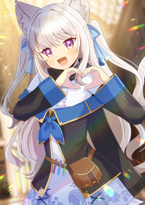「ぎりぎり滑り込みですが、 #ツーサイドアップの日 と聞いて! ツインテも好きだけ」|ヒヨヨ@skeb募集中のイラスト