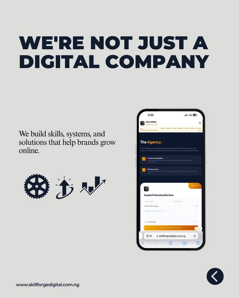 Skillforgeorg's tweet photo. We build skills, systems, and solutions. 🔨
🚫 Not just a company. A growth engine.
⚡️ Empowering the next generation of digital talent.
#SkillForge #DigitalGrowth #SystemsNotNoise #BrandBuilding #DigitalSkills #DigitalLegacy https://t.co/G3rQj4R8qq
