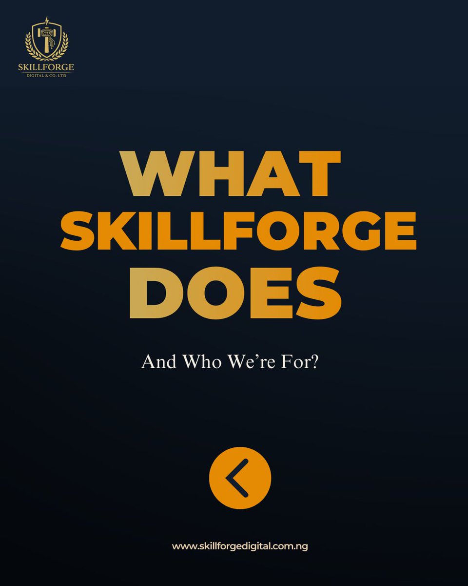 Skillforgeorg's tweet photo. We build skills, systems, and solutions. 🔨
🚫 Not just a company. A growth engine.
⚡️ Empowering the next generation of digital talent.
#SkillForge #DigitalGrowth #SystemsNotNoise #BrandBuilding #DigitalSkills #DigitalLegacy https://t.co/G3rQj4R8qq