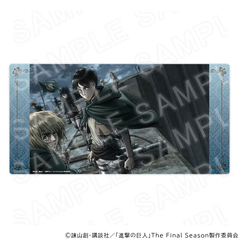 進撃の巨人　スリーブ、ラバーマット　8点セット プリンセスカフェオンラインで予約開始！ TVアニメ『進撃の巨人