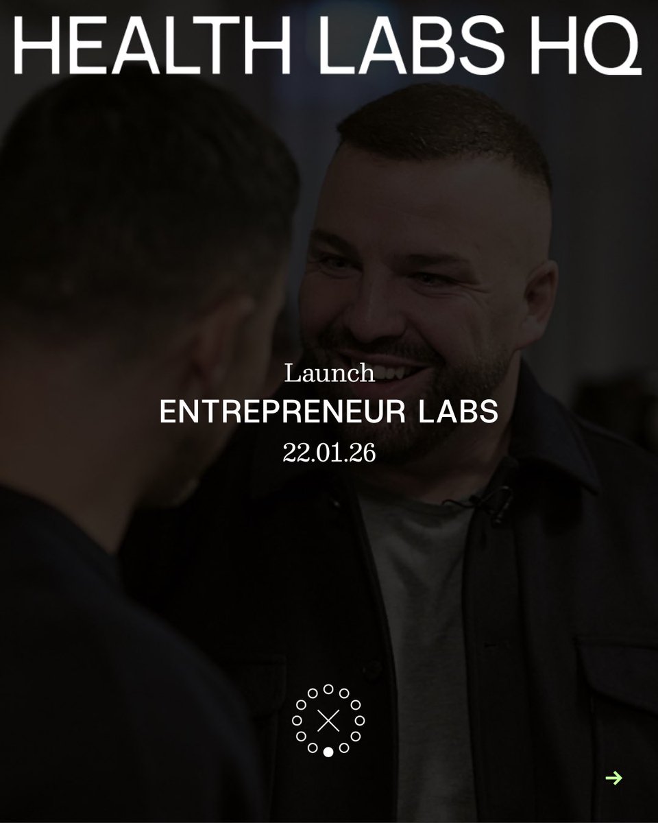 DrJoeGaunt's tweet photo. London has a new Entrepreneur Labs 🇬🇧

@HealthLabsHQ 

#AI #leadership #health #performance https://t.co/mT5cNNMMGC