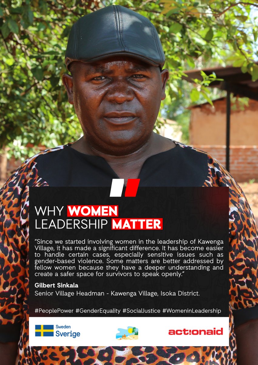 Inclusive leadership amplifies voices, challenges inequality, and co-creates solutions with communities, not for them. With support from <a href="/SwedeninZM/">Sweden in Zambia 🇸🇪</a>, AAZ is strengthening inclusive leadership, ensuring women and marginalised voices shape decisions that affect their lives.
