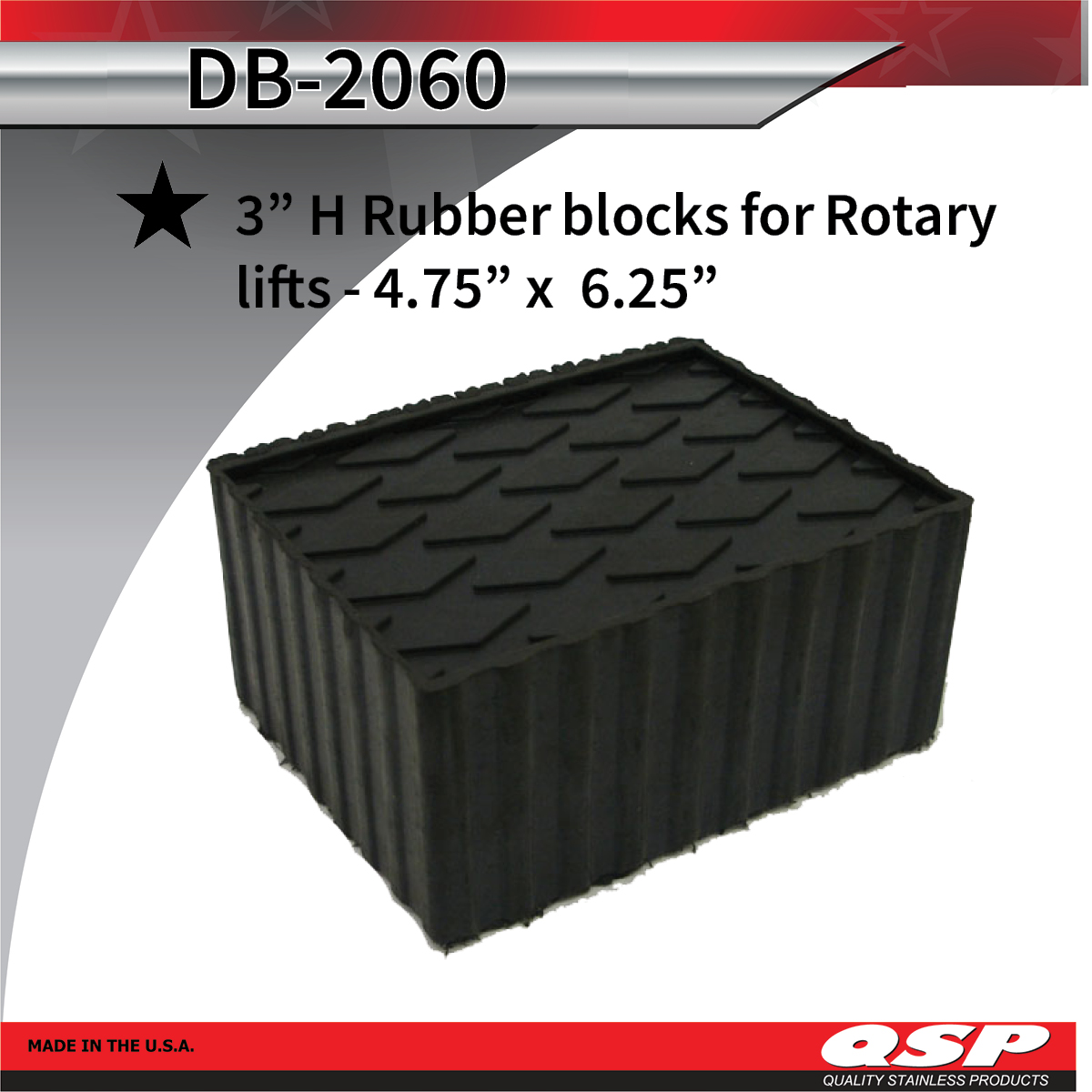 QualStainlessPr's tweet photo. 3" H Rubber blocks for Rotary lifts - 4.75" x  6.25"
https://t.co/uPsyb0GlHQ https://t.co/Zl9LT7rdf3