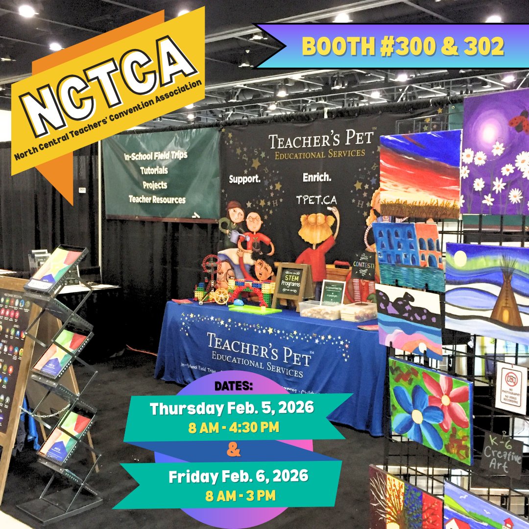 It's that exciting time of year --CONVENTION TIME! Our first one kicks off this Thursday. If you are part of the NCTCA convention, come stop by and say hi to us Thursday (8AM-4:30PM) or Friday (8AM - 3PM)! We are located at booth #300 &amp; 302. We look forward to seeing you there!