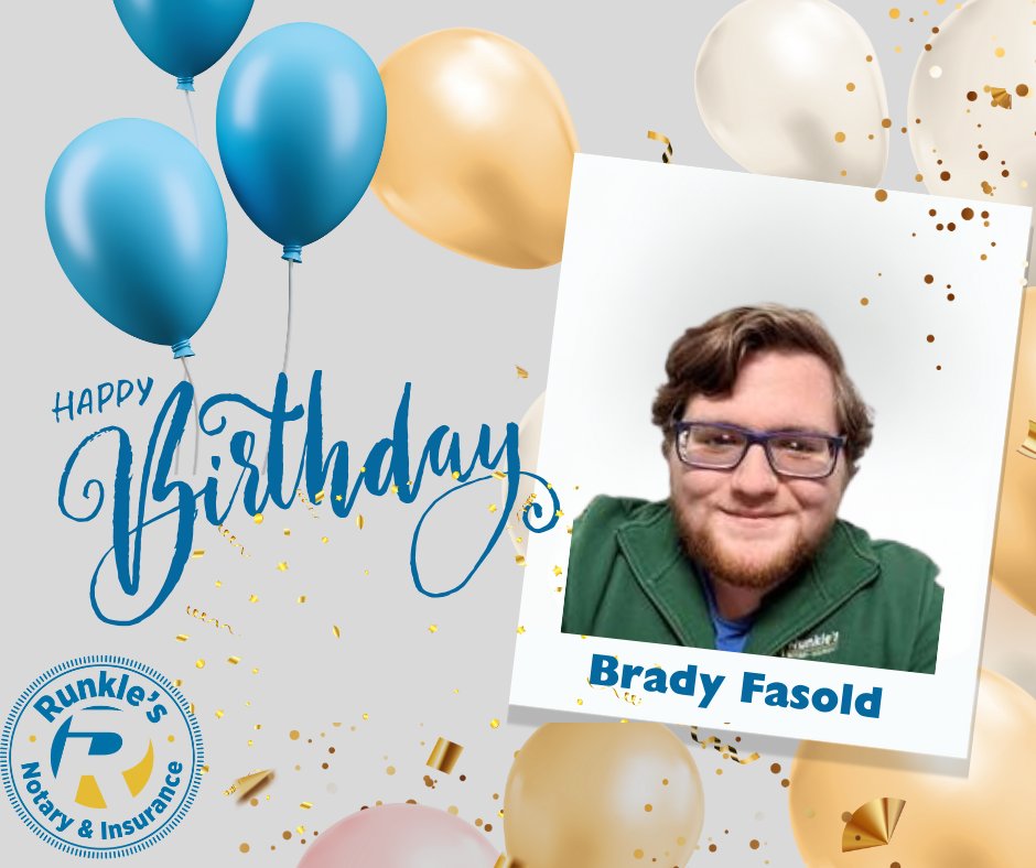 parunkles's tweet photo. Happy Birthday to Red Lion’s, Brady Fasold! 🎂🎉
May this special day be the beginning of a year filled with good health, happiness, and prosperity. Happy birthday!🎈🎉

#Runkle’s # Notary # TagAndTitle https://t.co/oghRrO6m1K