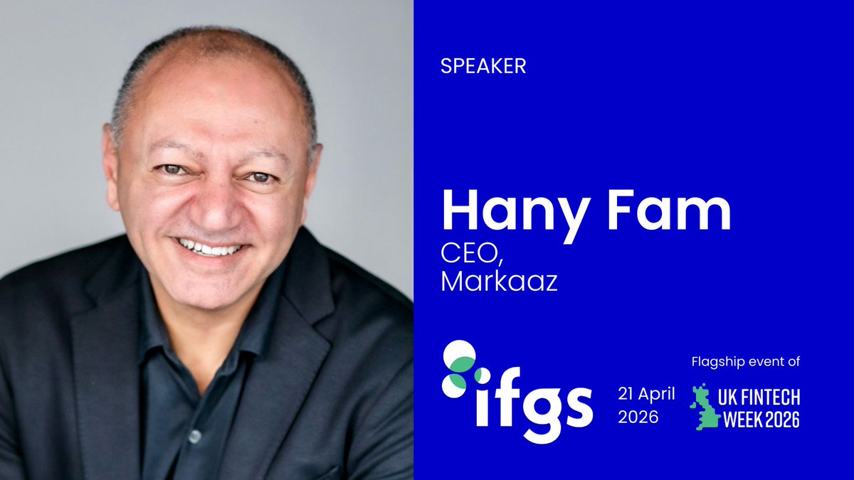InnFin's tweet photo. 📣 We are pleased to announce Hany Fam, CEO #Markaaz is speaking at IFGS 2026! 💥
Don’t miss out on the opportunity to hear our other inspiring speakers across 4 Iconic stages at the Guildhall 🗣️
Secure your ticket today!
🎟️ https://t.co/21gvqRYMw8
#IFGS2026 #IFGS https://t.co/GU4bjclliq