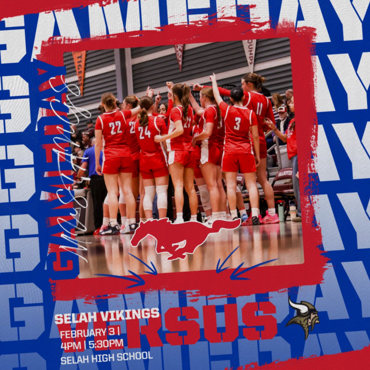 PSDAthletics_'s tweet photo. The Lady Mustangs travel over to Yakima to take on the Vikings‼️

🗓️ | 2.3
⏰ | 4 PM (JV)
⏰ | 5:30 PM (V)
🆚 | Selah
📍 | Selah HS Gyms 
🎟️ | $7 Adult | $5 Student/62+ (GoFan/Cash Options) 
🖥️ | HudlFan 
📸 | @from.nellie

#GoMustangs https://t.co/TlpD2hKkGZ