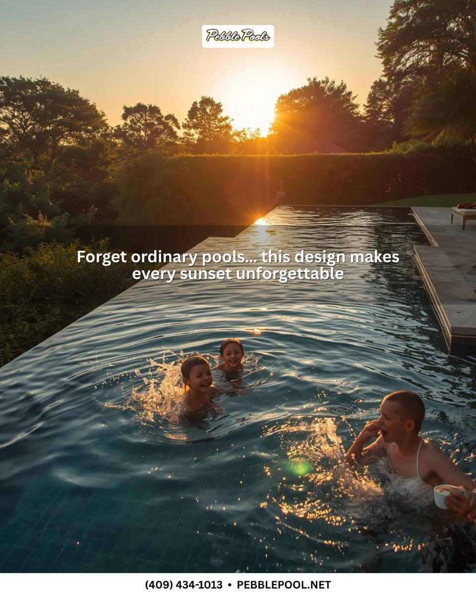 pebblepoolsbmt's tweet photo. Infinity edges blur water and horizon.

Luxury meets family life in your backyard. Kids splash, you relax, and the view feels endless. Upgrade your oasis today. (409) 434-1013 | https://t.co/3e5djEGbmv

#Infinity #LuxuryBackyard #Gunite #BackyardOasis #OutdoorLiving #PoolDesign https://t.co/xnJJ6MOH7I