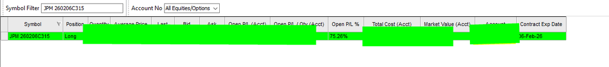 brotherbill01's tweet photo. $SPY $JPM  doing well today with JPM
Bought long calls for this Friday
@Stocktwits @TradeStation 
#stocktwits #tradestation 
#stocks #options #optionstrading https://t.co/ou1XfFs0EZ