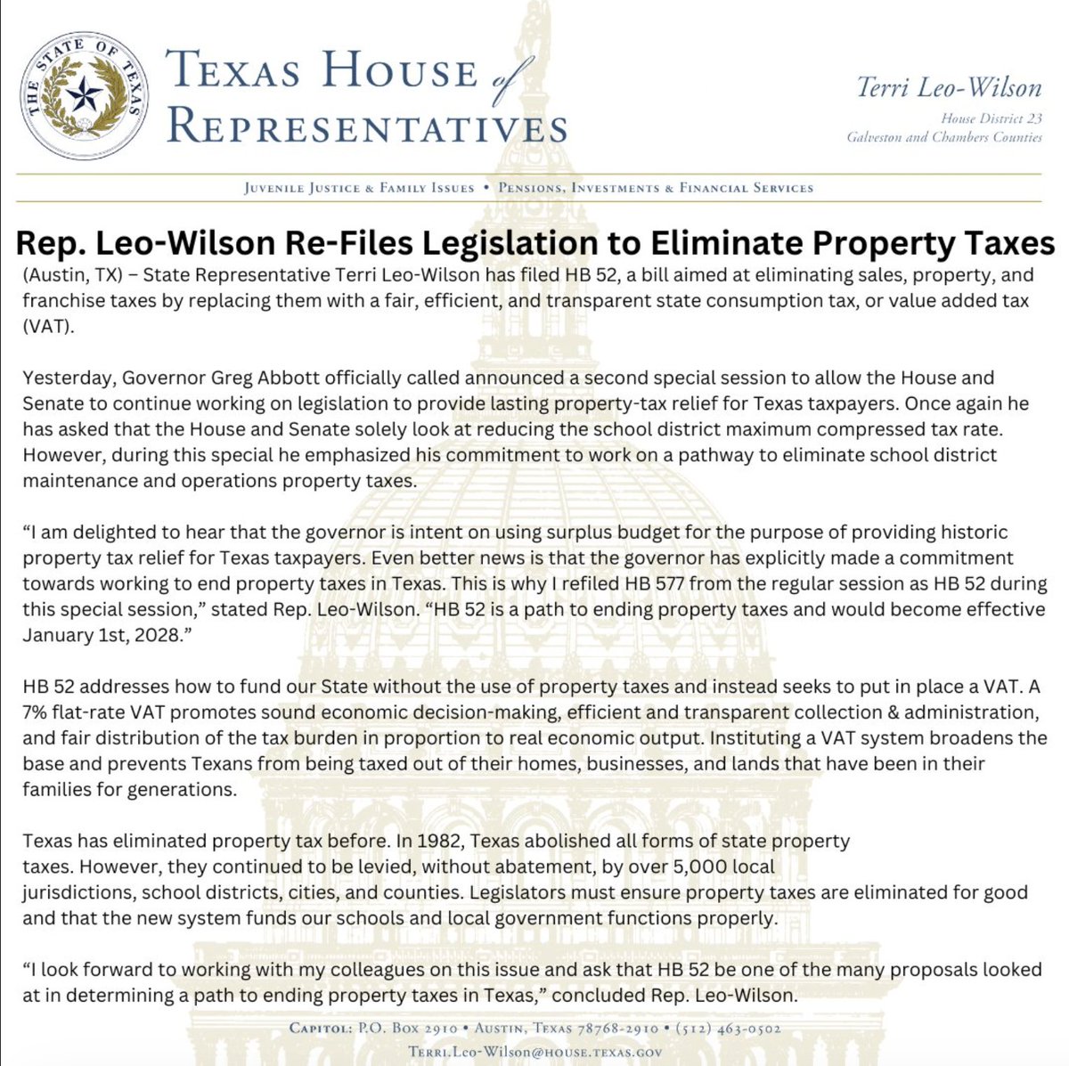 Eliminate Property Tax tweet media