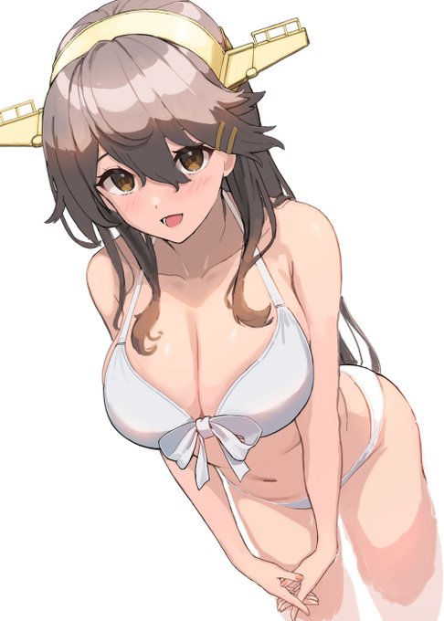 先日描いた榛名が気になっていたので、描き直してみました。 