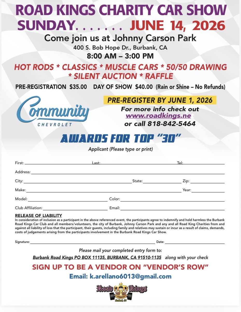 Register today at roadkings.net