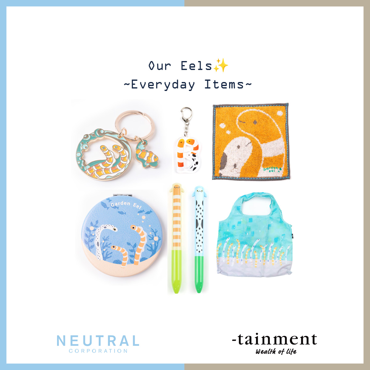 ntrl_1995's tweet image. わたしたちのアナゴグッズ✨

チンアナゴにニシキアナゴ。

いろいろあって、ほこらしい。

お求めは  #水族館 とECストアで✨
🛒-tainment #テインメント
tainment.shop

🏢 NEUTRAL CORPORATION
#ニュートラルコーポレーション
ntrl.co.jp

#水族館グッズ #アナゴだらけ