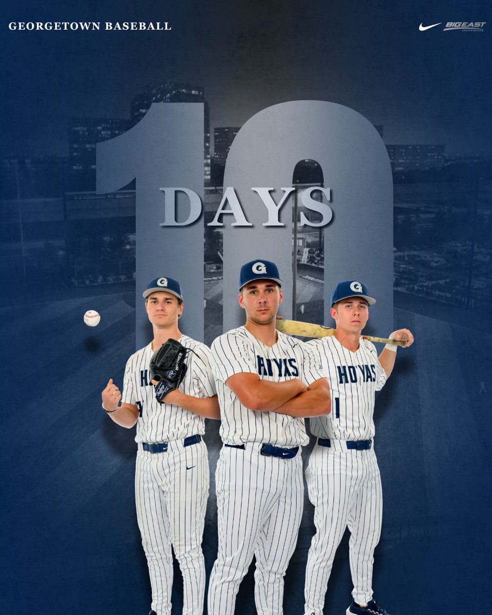GtownBaseball's tweet photo. 🔟

#HoyaSaxa #HoyaBold https://t.co/cQ4vW1DPKC
