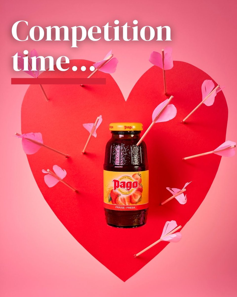 ❤️Fall in love with Pago Strawberry Juice in our #competition❤️ #WIN a case of our delicious 🍓 juice!

To enter, 💬 reply with #LovePago

Don't forget:
👍 Like/follow us here on X
🧡 Share the love by reposting and TAGGING your friends.

Closes 16/2/26 at 11:59pm.