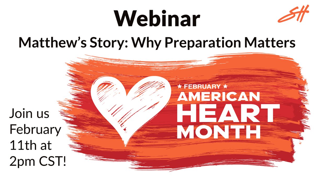SH_SportsMed's tweet image. Join us this Heart Month for a powerful webinar with #SCA advocate and ZOLL’s Matt Mangine as he shares his family’s story and why Emergency Action Plans matter. 🧡

Register now: ow.ly/2k1Q50Y4xIp