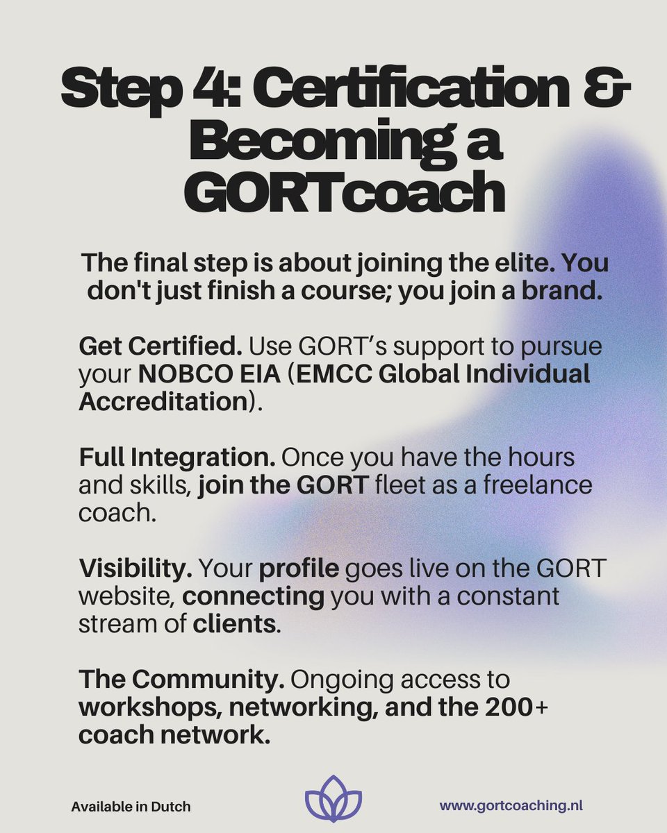 GORTcoaching's tweet photo. We’ve mapped out the steps to take you from curious to certified. Whether you’re a leader wanting better communication or an aspiring coach ready for a new career. Check out the 4 steps to becoming a #GORTcoach 👇#CoachTraining #Leadership #NOBCO #ProfessionalGrowth https://t.co/MyZglFMxIJ