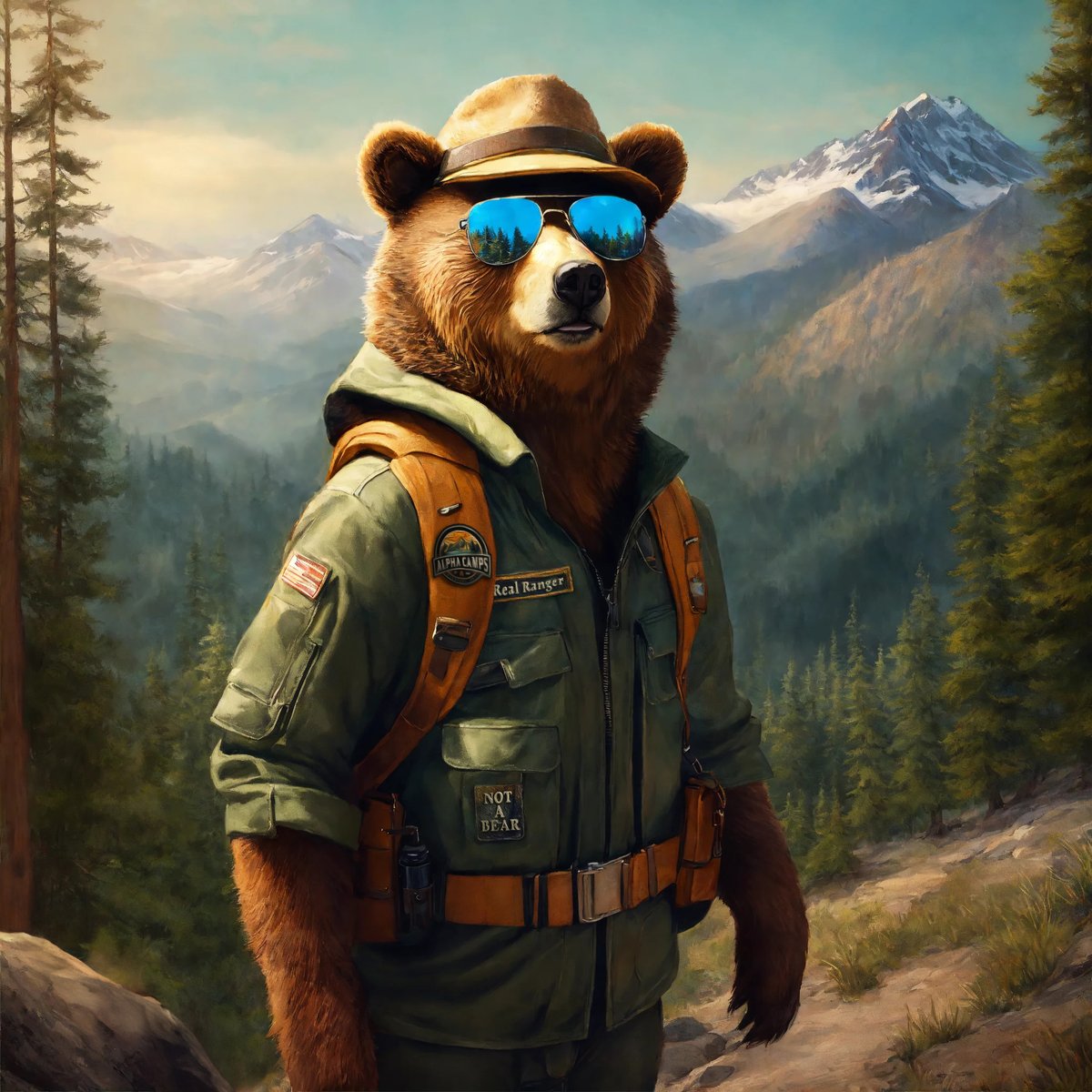 Happy Tuesday Campers. Note: I am not a bear, I'm a "Real Ranger" nothing to be afraid of.