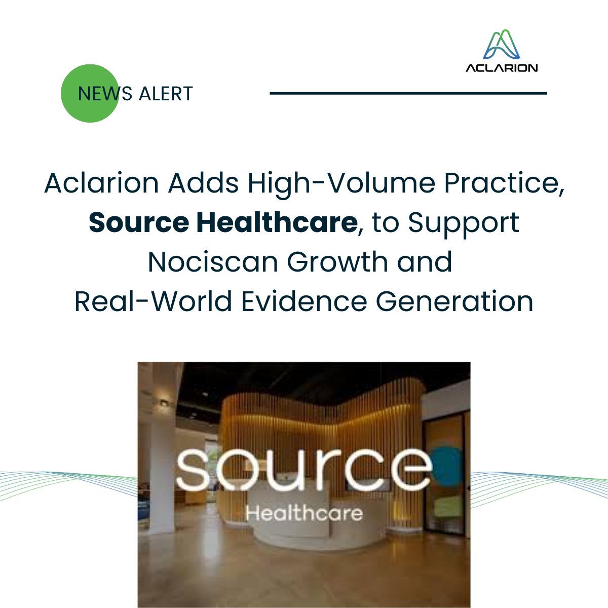 We’re pleased to welcome Source Healthcare as the newest high-volume practice offering Nociscan in the greater Los Angeles area. This collaboration expands patient access and supports real-world evidence efforts led by Dr. Tim Davis. Read more: bit.ly/4rxHSOg $ACON