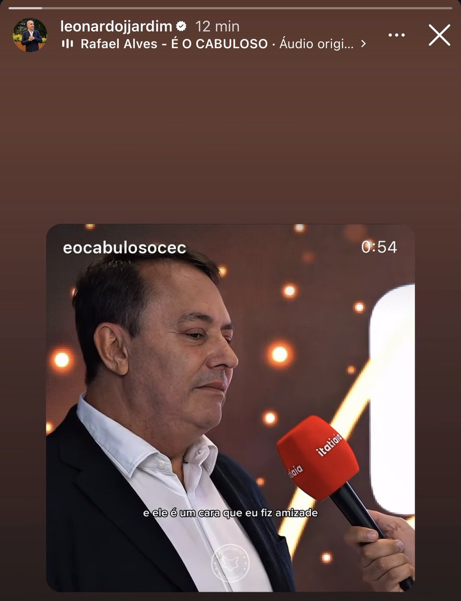 Simplesmente Leonardo Jardim repostando meu vídeo… VOLTA JARDIM