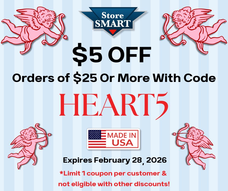 StoreSMART__'s tweet photo. Love is in the air, and so are savings! 💖 Enjoy $5 off your order of $25 or more with code HEART5. 

https://t.co/sGVTaAtMWU 

#storeSMART #storeSMARTER #WomenOwned #ShopLocal #coupon #discount #savings #DiscountDeal #SavingsAlert #SavingsTime #ValentinesDay https://t.co/GVguH52Loq