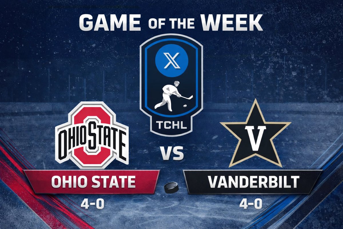 ParagonMets's tweet photo. 🚨 TCHL GAME OF THE WEEK 🚨
#4 Ohio State (4-0) 🆚 Vanderbilt (4-0)
Two undefeated teams. One statement game.
🗓️ Tomorrow | 7:30 PM EST
🏒🔥 #TCHL #GameOfTheWeek https://t.co/2TMZbSqG3m