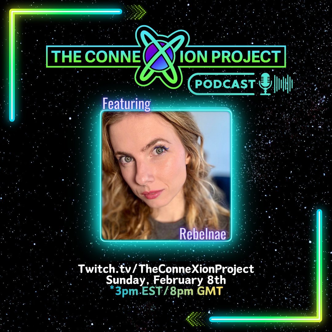 ConnexionProj's tweet photo. We are so excited to welcome @ellierebelnae back to the Podcast stage this sunday!! Be sure to swing by and hang out with us... please note Podcast time change for this weekend!! See you there!! https://t.co/y78GZOgADB