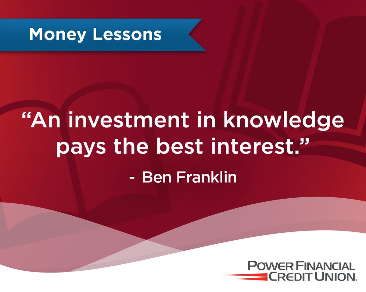 PowerFiCU's tweet image. Managing your wealth is equal parts saving for the future and responsibly spending for your personal growth. Invest in yourself by earning a new certification or learning a new skill. Then, you’ll be better prepared to pursue that next big opportunity. #MoneyLesson
