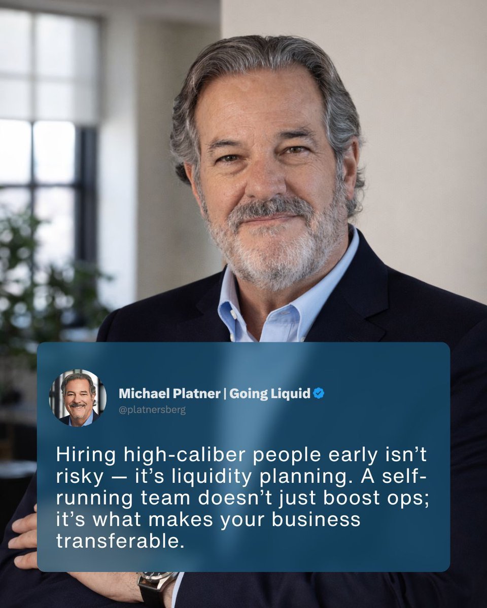 If you’re serious about optionality, you can’t build a business that only works when you’re in the room.

A strong early hire isn’t “overhead.” It’s what turns execution into a system, and the founder into a lever.

The goal isn’t just smoother operations.

It’s a business that