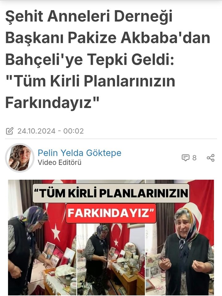 DogruTarih1881's tweet photo. BUGÜN AKLIMA TAKILANLAR 

Mücahit Ören ve Melih Gökçek işledikleri suçlar için adil şekilde yargılanmalı.
Dünya #Epstine skandalları ile çalkalanıyor ve Narin Güran'ın katilleri için 40 yıllık aile dostumuz diyenler Galip Ensarioğlu neden sorgulanmadı?Bahçeli isimli siyasi ne dedi?Anadolu Huzura Öcalan Umuda dedi! Bu cümleyi kuran şahıs 1999'dan 2023'e kadar Türk Kürt kardeş pkk kalleş diyerek seçimlerde oy toplamadı mı?Bozkurt sandık yanıldık ... 

Şehit annesi Pakize Akbaba bakın 2024 yılında Devlet Bahçeli için ne demişti?

Bahçeli sen kimsin ki benim çocuğumun katilini affedesin" diyen Akbaba "Tüm kirli planlarınızın farkındayız. Elbirliğiyle Anayasa'yı değiştirip federasyona geçmek için bu vatana, aziz şehitlerimize ve biz şehit ailelerine zulmediyorsunuz. Allah da size zulmetsin!" açıklamasını yaptı.