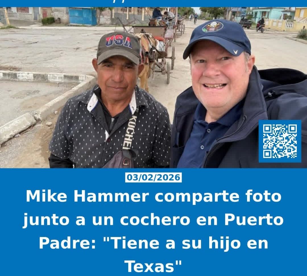 Noticias del CiberCirco anticubano:
¿El señor Hammer le habrá explicado al cochero por qué su hijo en "el país de la libertad" tiene prohibido -por ejemplo- usar Western Union como cualquier otro inmigrante, si quisiera mandarle dinero?
#Cuba #CDRCuba #UnblockCuba #LetCubaLive