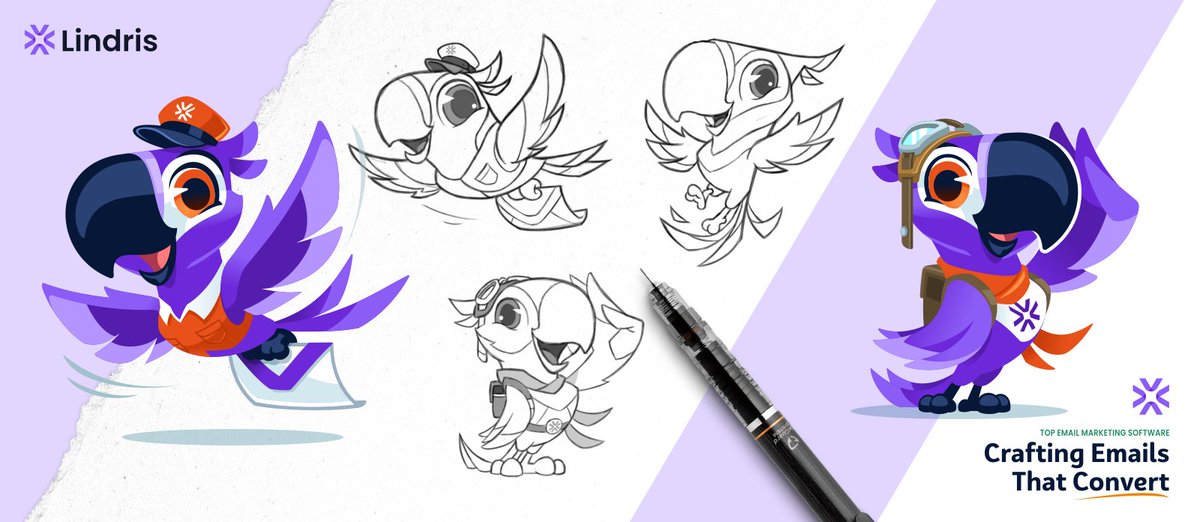 mljarmin's tweet photo. Introducing my first-ever @rive_app animated mascot project.

This cool purple parrot is for Lindris, an email marketing software.

Animated mascot projects are gaining traction, so this is just the first of many.

More Rive animated mascot projects posting soon! https://t.co/mJFxem17rY