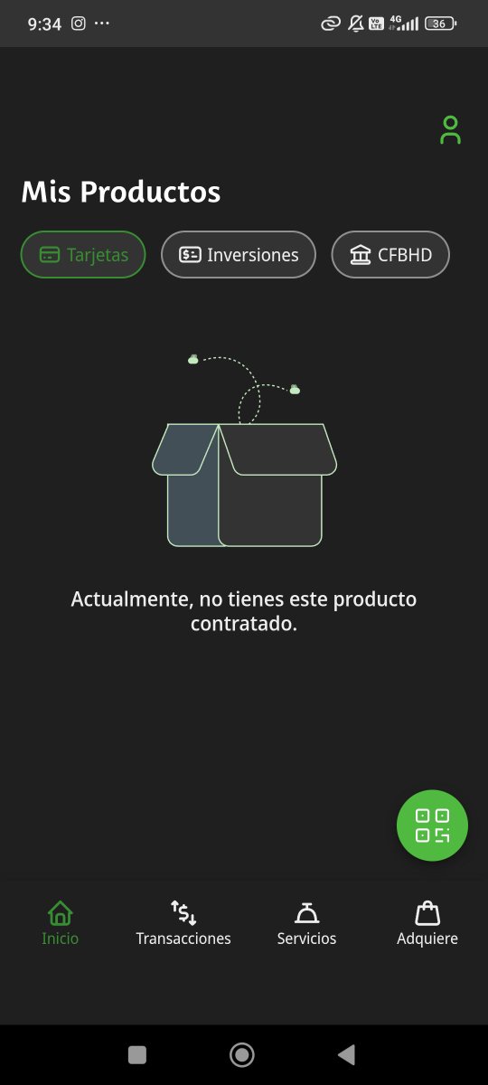 AndryNavar67504's tweet photo. Esta es la pantalla que me muestra Interbank desde hace más de una semana.
Mis productos del @BancoBHD aparecen como si NO existieran.
He llamado y acudido dos veces a sucursal sin solución.
¿Quién responde por esta falla?
@BancoBHD @SB_RD
#ServicioAlCliente 
#BancaDigital
#DerechosDelConsumidor
#BancoBHD