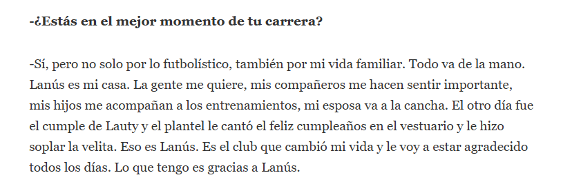 Faaaa Lino......sentido de pertenencia al tope