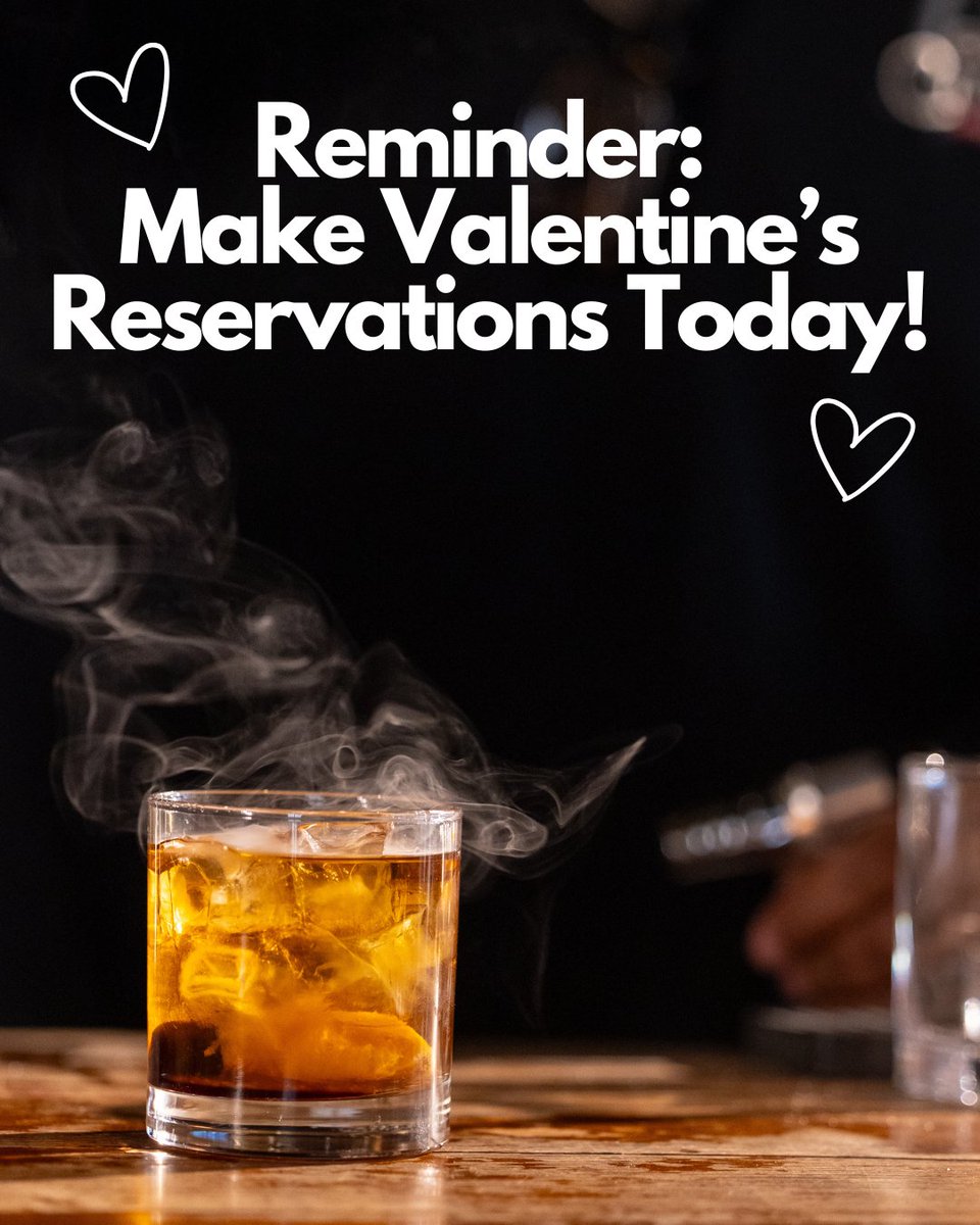 BourbonsBistro's tweet photo. Forgetting something...? 

Valentine's Day is just ONE WEEK away, so if you haven't made reservations yet, consider this your friendly reminder. https://t.co/SJ1RBv7rCn