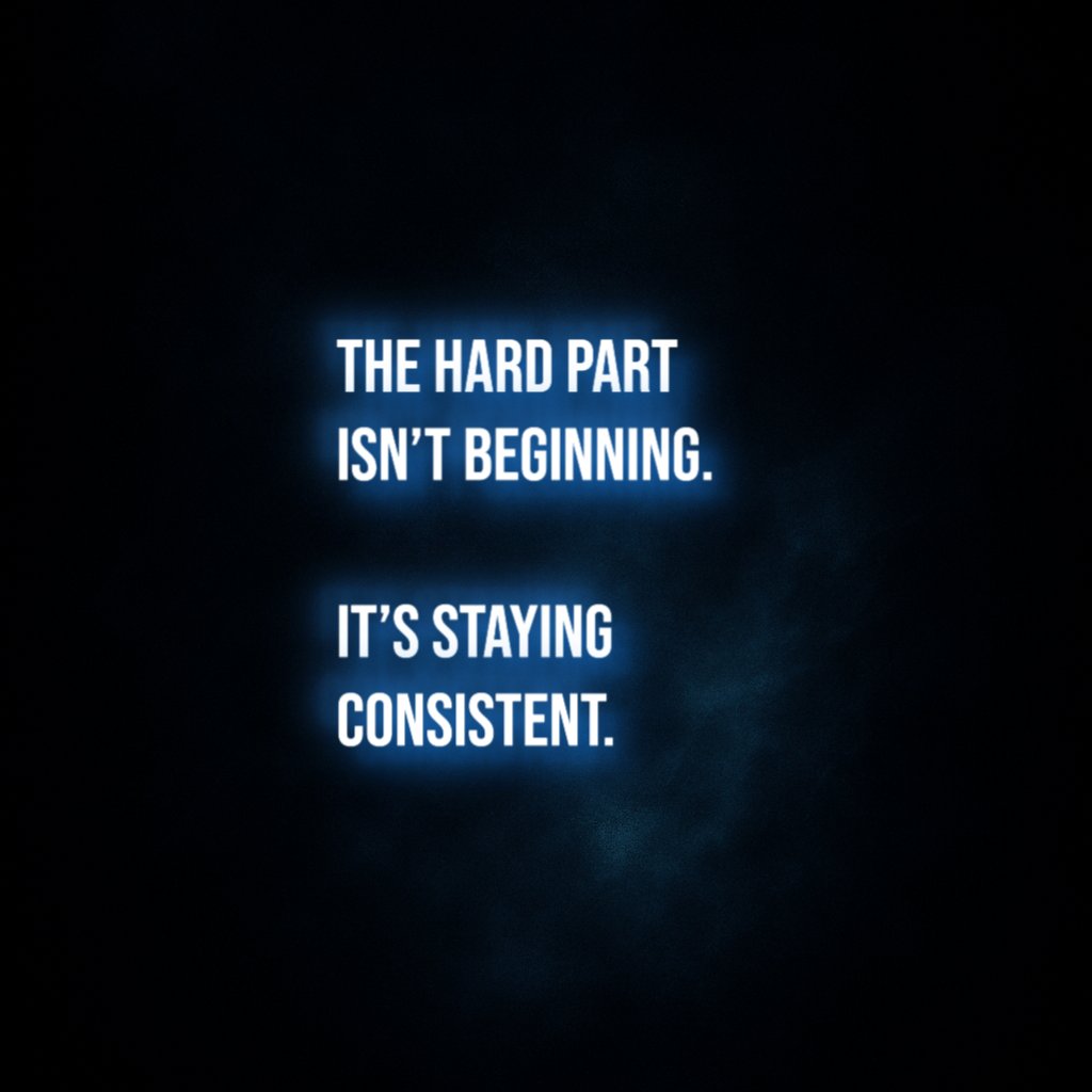 drinksweat_'s tweet photo. Anyone can start. Few can stay consistent. 

#Discipline #Consistency #DailyWork #ProcessMatters #NoExcuses #SWEAT https://t.co/HiiN4LSNhy
