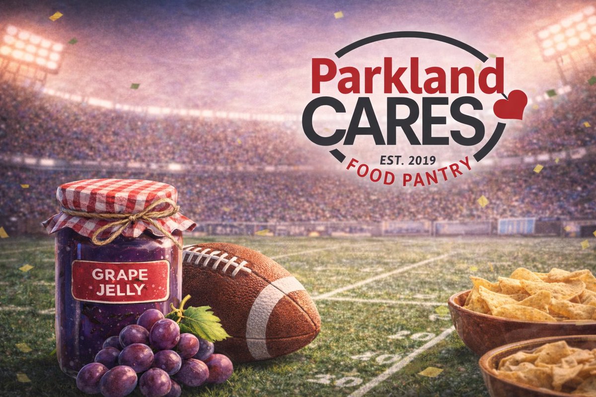 Anyone know what the spread is for the big game? 👀
Not that spread.
We’re watching jelly—and our pantry needs a comeback win! Hosting a party? Ask guests to bring some “spread” and help feed our community while you cheer. 🏈🍇
#ParklandCARES #CommunityHelpingCommunity