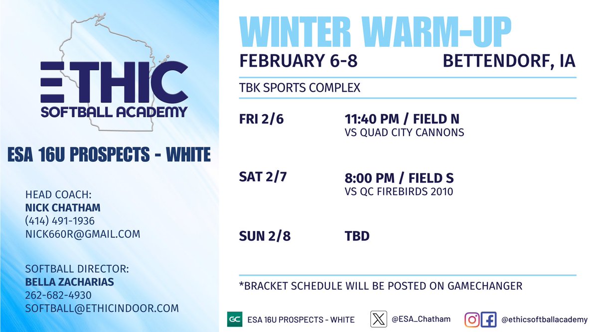 ESA 16U Prospects - White tweet media