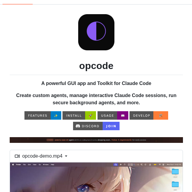 GUI and toolkit for Claude Code https://t.co/hOhsd2v6xr